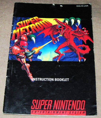 Super metroid solo - -, manuale
