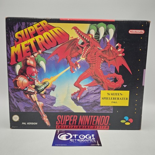Super metroid big box snes - super,